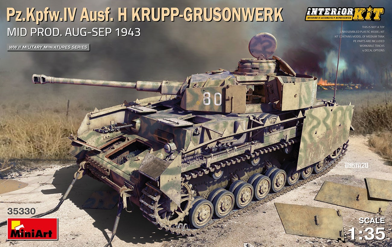 35330 Pz.Kpfw.IV Ausf. H KRUPP-GRUSONWERK. MID PROD. AUG-SEP 1943. INTERIOR KIT