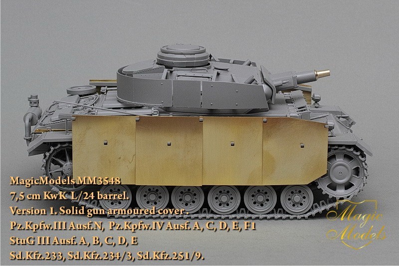 Échelle 1/35 8.8 cm KwK 44 L/100 Metal Upgrade baril pour trompette E-75 
