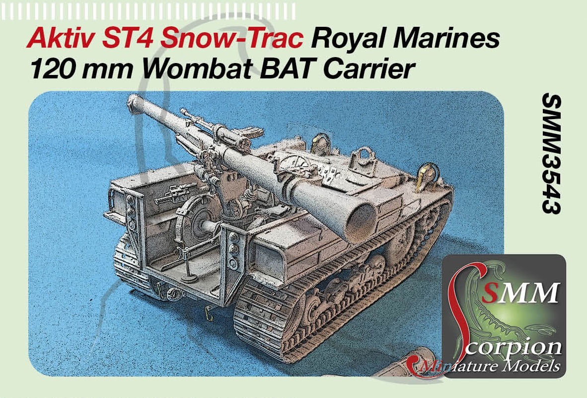 SMM3543 Aktiv ST4 Snow-Trac Royal Marines 120 mm BAT Wombat Carrier