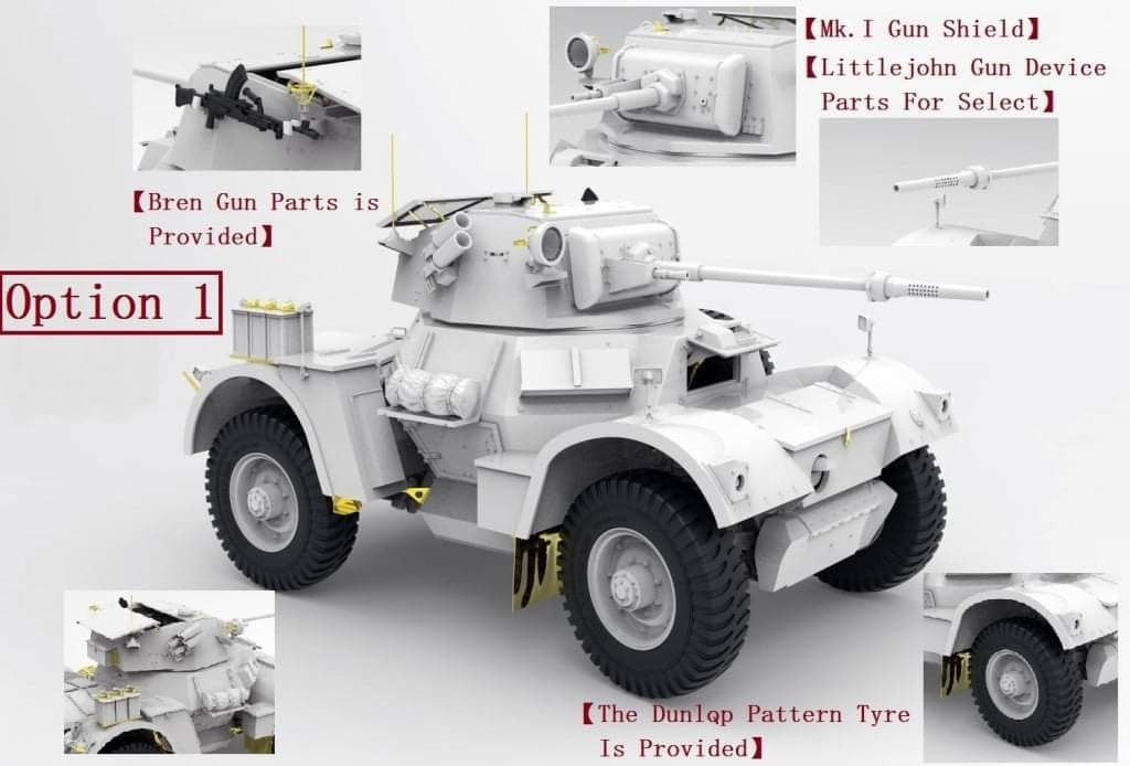SHQ 20mm British Daimler Mk I 'SOD' Turretless Command Vehicle 1/72 