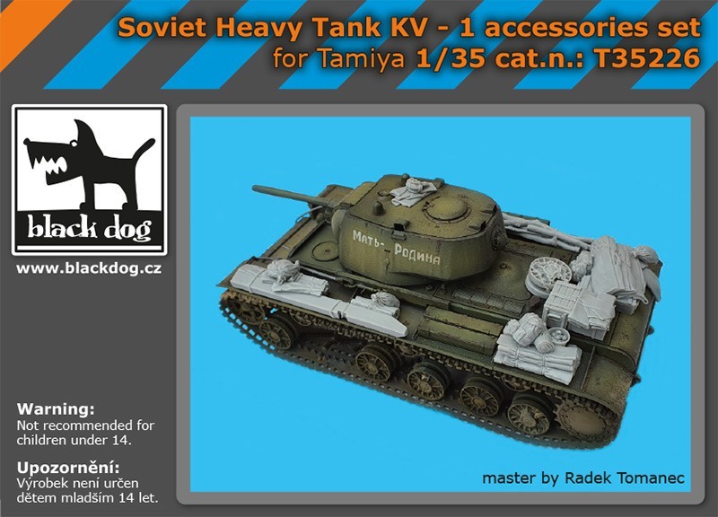 Soviet heavy tank Kv -1 accessories set for Tamiya