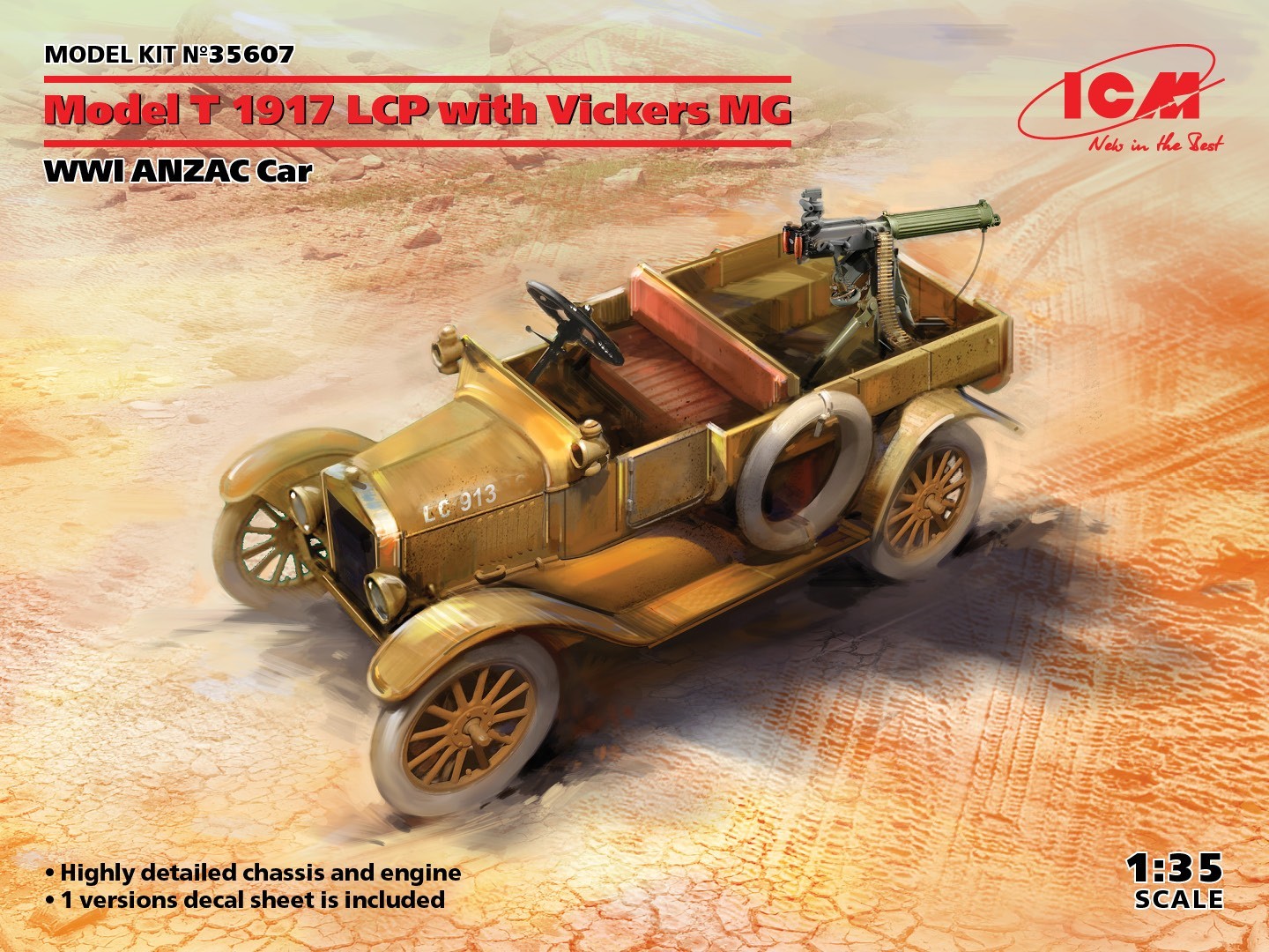 Model T 1917 LCP with Vickers MG