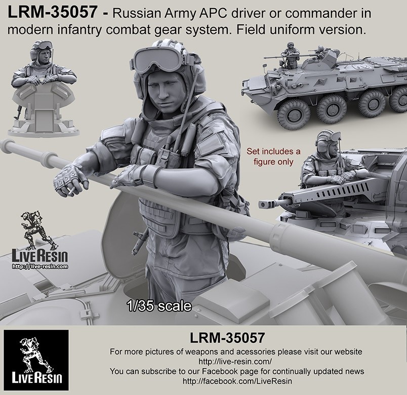 LRM35057 Russian Army APC driver or commander