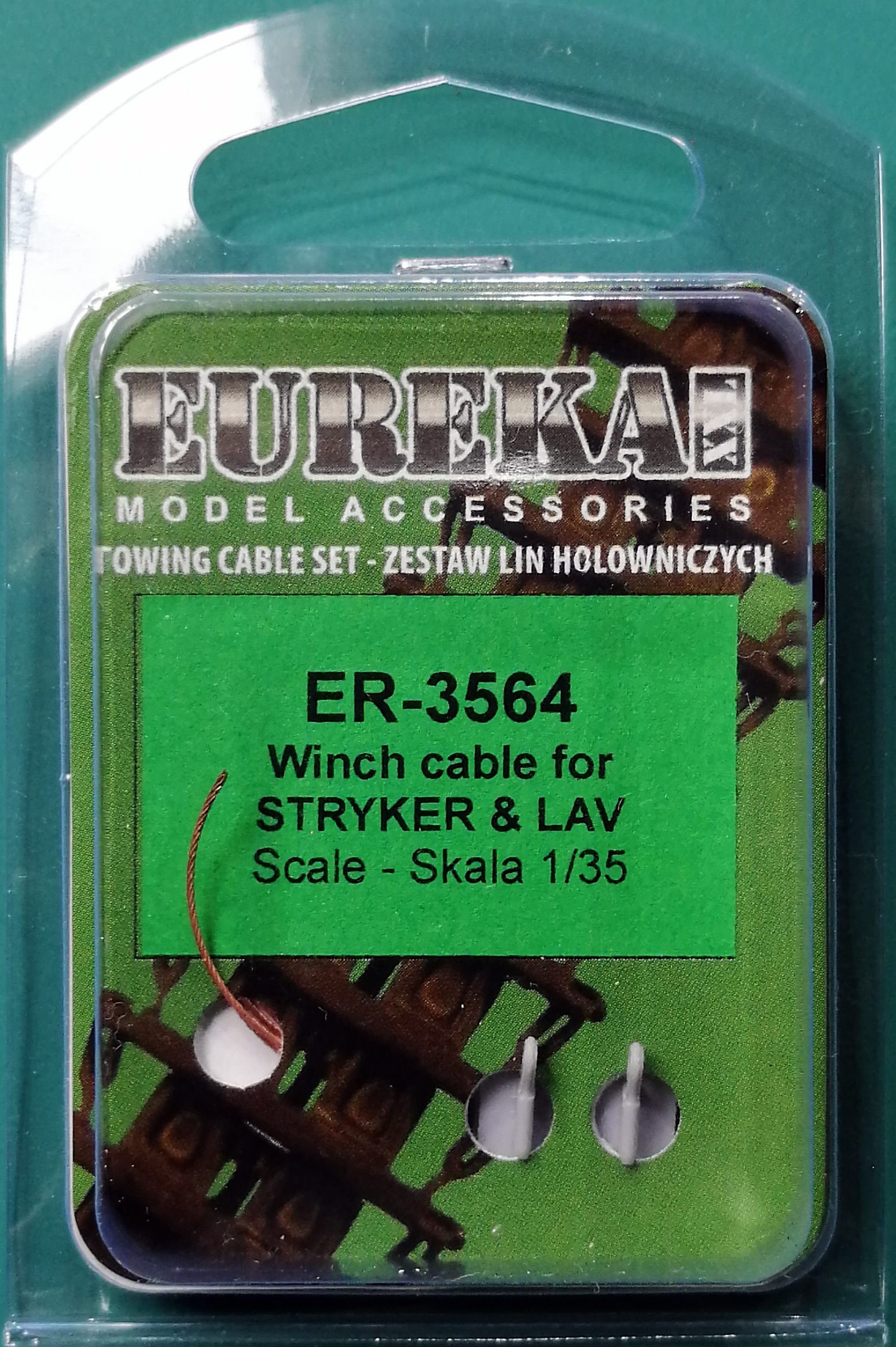 Winch Cable Set for ICV Stryker & Canadian LAV ER-3564 Eureka XXL 1/35 Towing