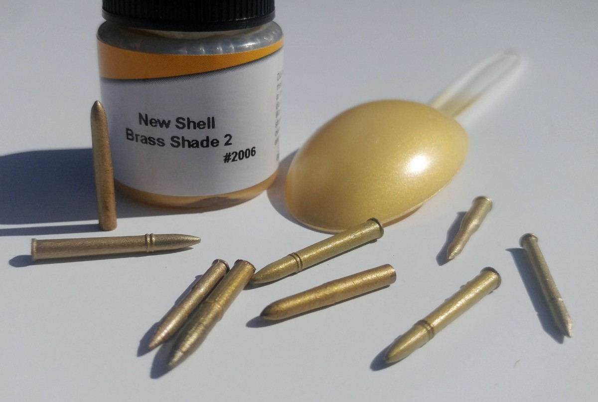 how to make this brass paint look more like shell casing brass :  r/modelmakers