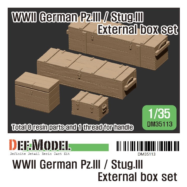 DM35113 - WWII German Pz.III / Stug.III Extra stowage box set