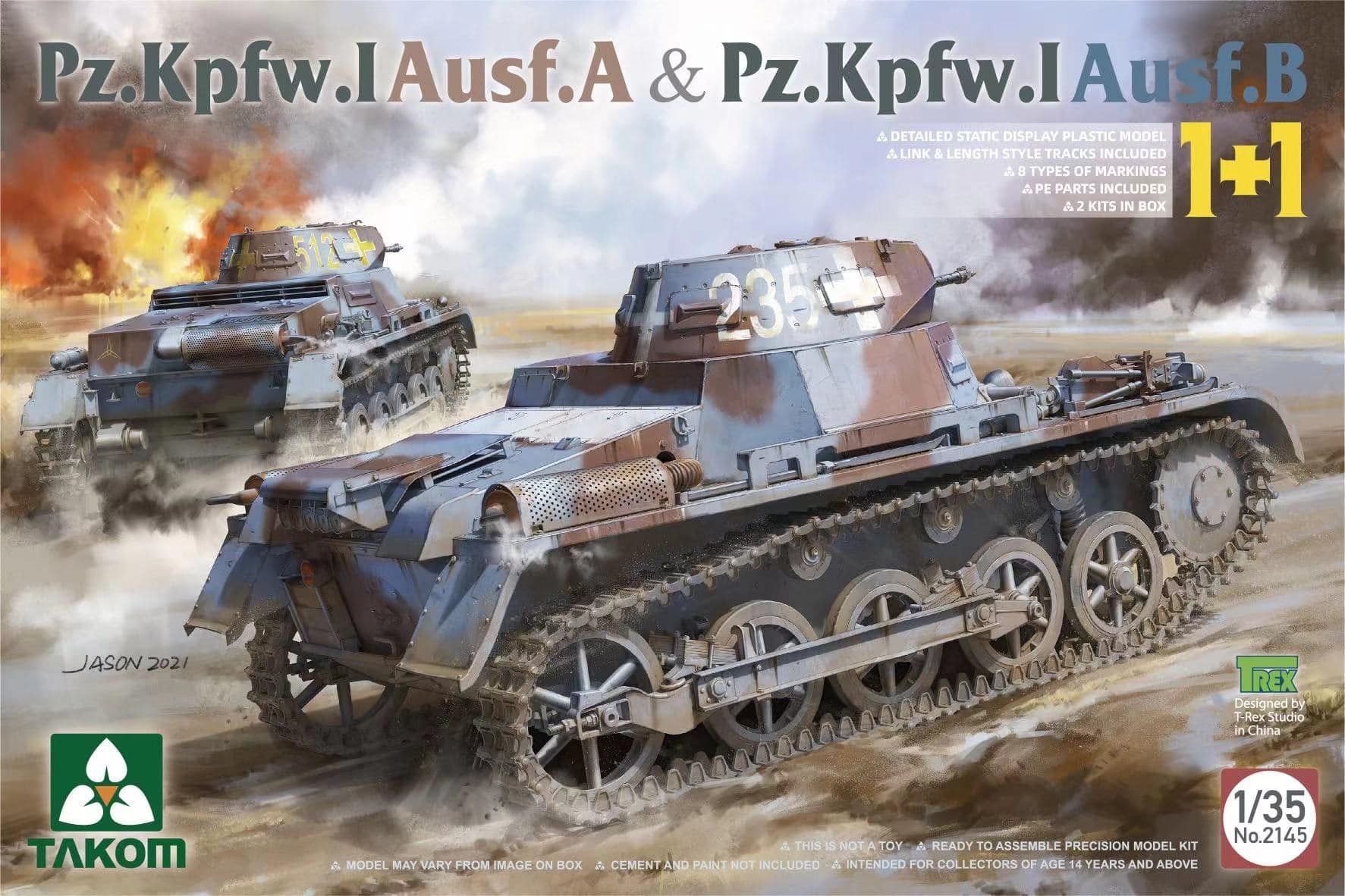2145 - Pz.Kpfw.I Ausf.A & Py.Kpfw.I Ausf.B 1+1