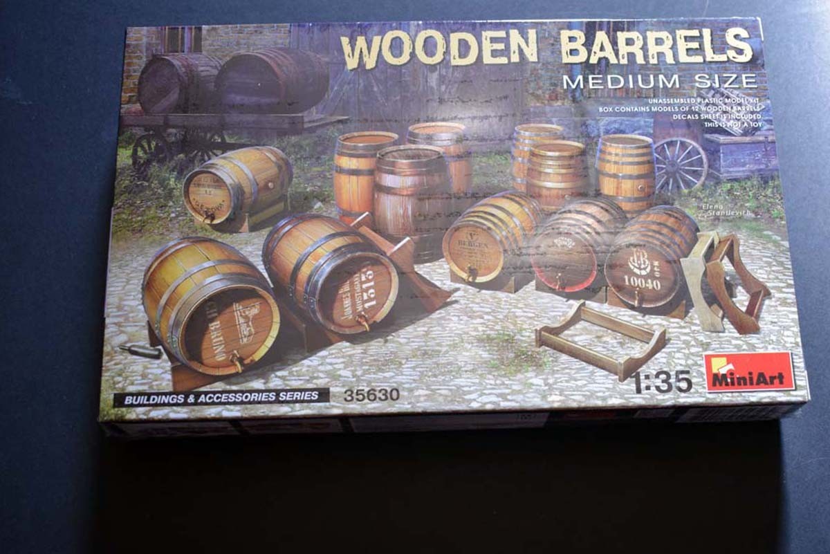 MiniArt 35630 Wooden Barrels Medium Size  in 1:35 