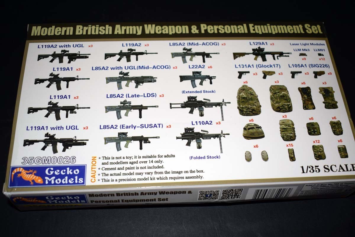 Gecko Models British Army Weapon Personal Equipment Set
