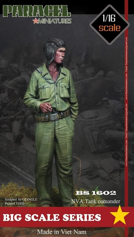 BS 1602 NVA Tank Commander, 1/16 scale 3D printed figure