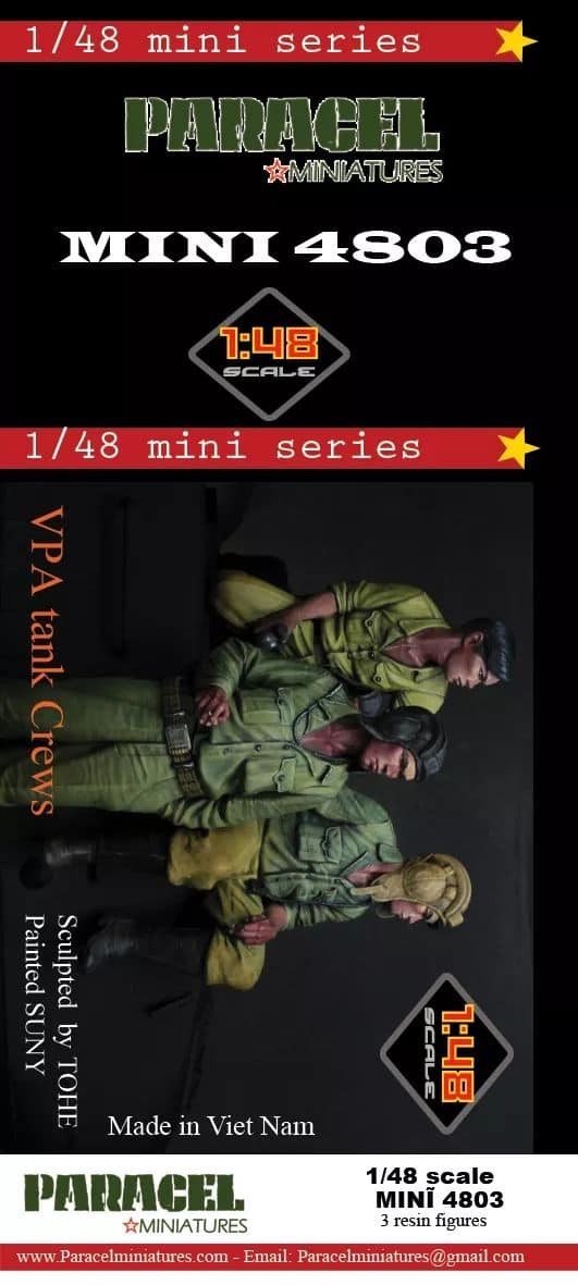 MINI 4803  VPA Tank Crew, 1/48 scale 3D printed figures