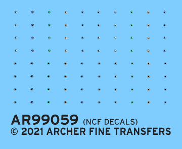 1/12 TO 1/8 SCALE 99002 ARCHER FINE TRANSFERS HUMAN EYEBALL DECALS FOR 170MM 