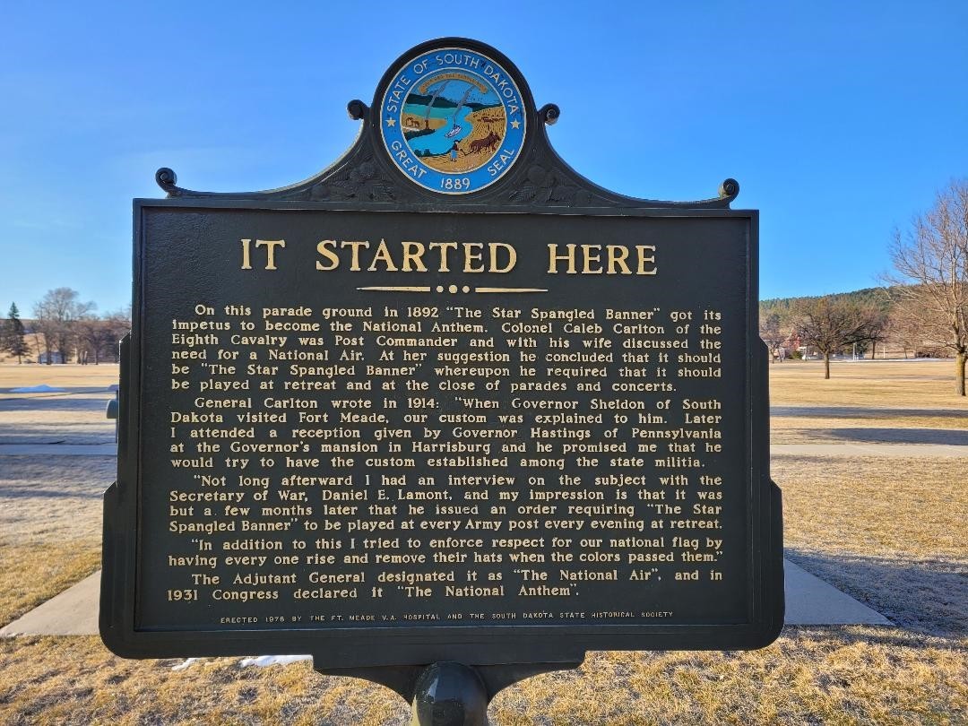 Star Spangled banner - "It Started Here" plaque
