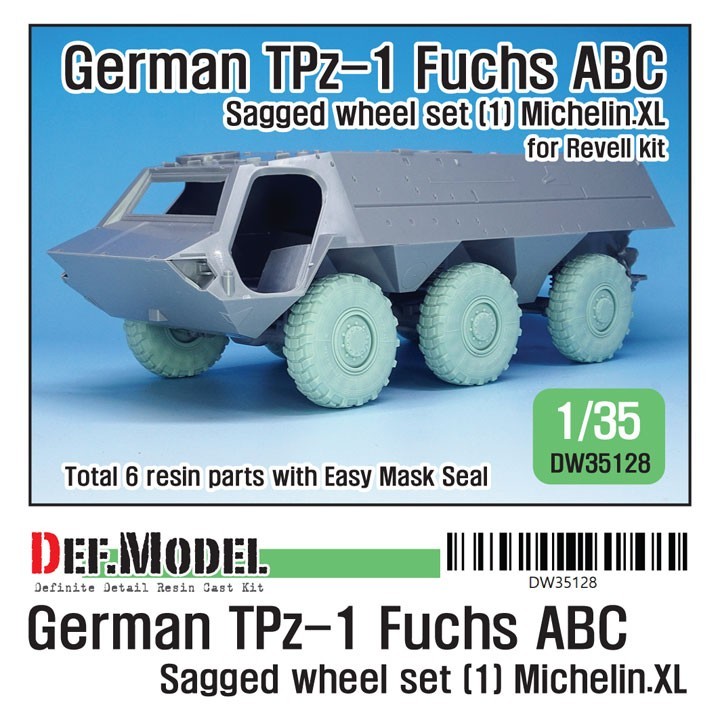 DW35128 German TPz-1 Fuchs ABC Sagged wheel set (1)