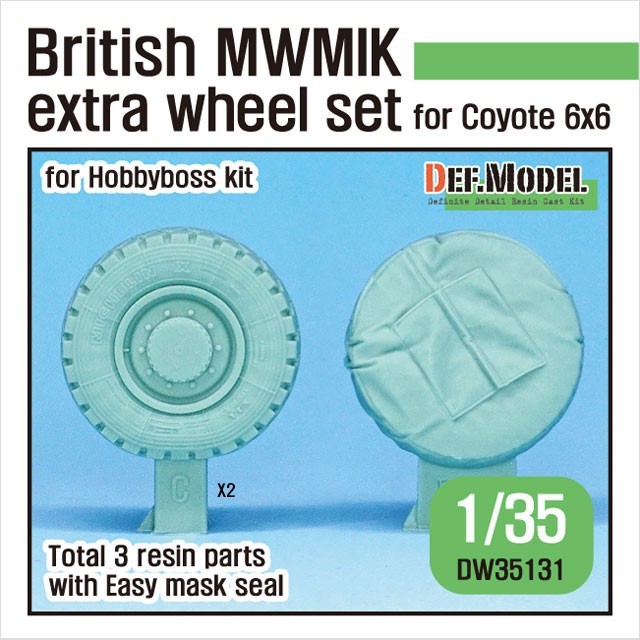 DW35131 British MWMIK Extra Sagged wheel set for 6X6 Coyote
