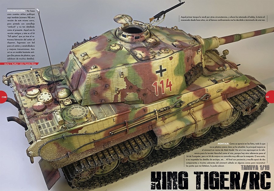 KING TIGER 1/16 RC, by Julio Fuente Díaz.