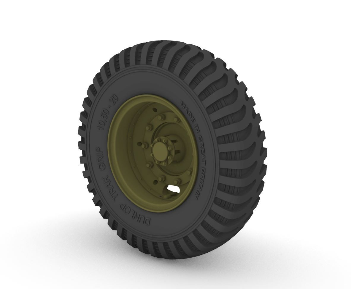 RE35-683   Leyland “Retriever” Road Wheels (Dunlop)