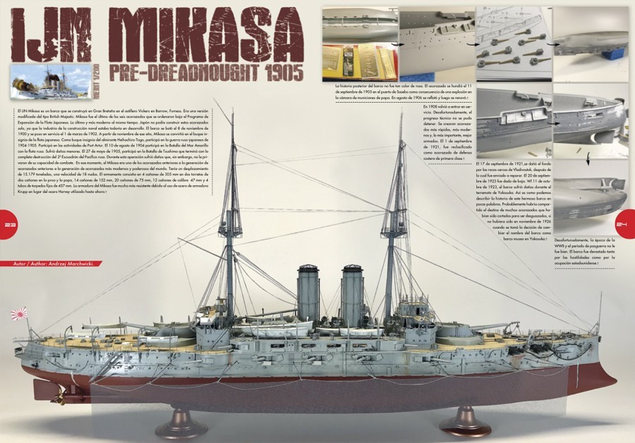 IJN Mikasa 1905 by  Andrzej Marchwicki