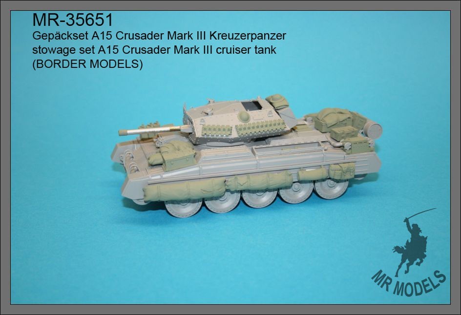 Stowage set A15 Crusader Mark III cruiser tank  (for Border Models kit)