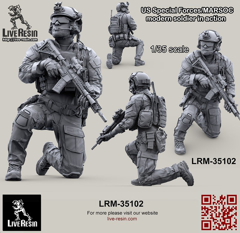 LRM 35102 US Special Forces/MARSOC modern soldier in action, figure 1