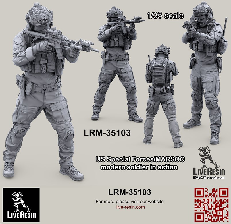LRM 35103 US Special Forces/MARSOC modern soldier in action, figure 2