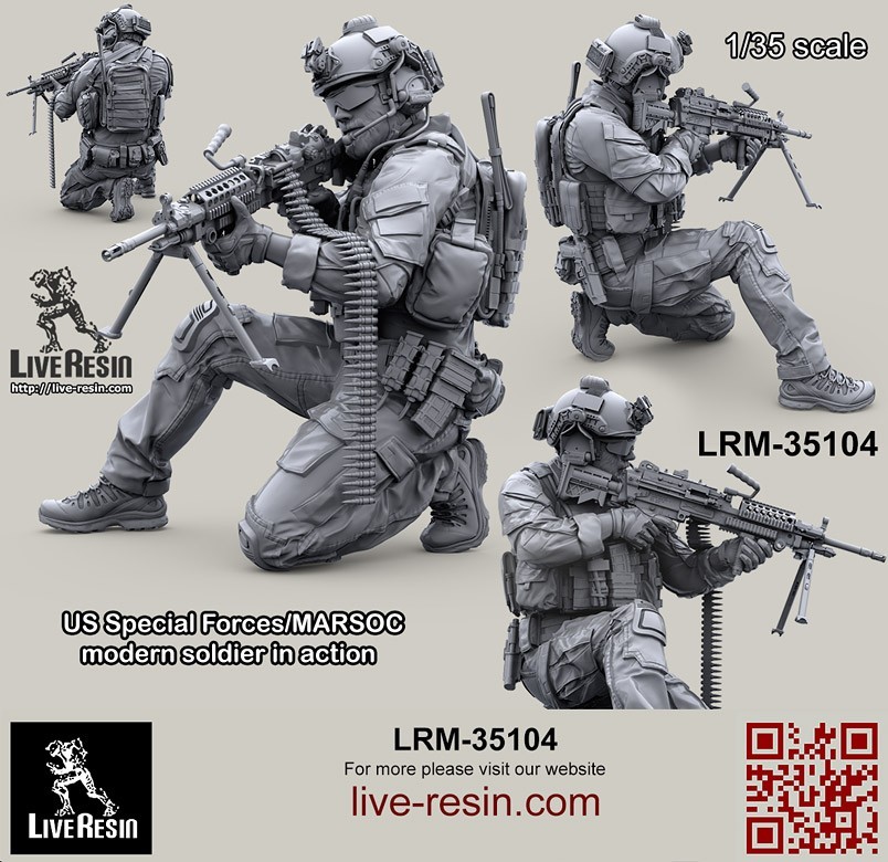 LRM 35104 US Special Forces/MARSOC modern soldier in action, figure 3