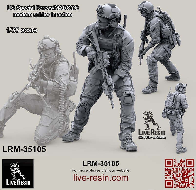 LRM 35105 US Special Forces/MARSOC modern soldier in action, figure 4