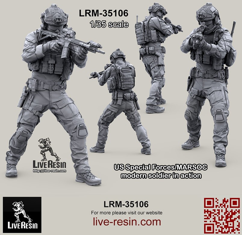 LRM 35106 US Special Forces/MARSOC modern soldier in action, figure 5