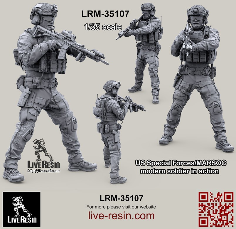 LRM 35107 US Special Forces/MARSOC modern soldier in action, figure 6