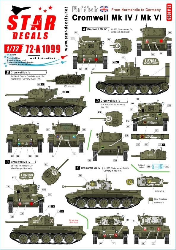 72-A1099 British Cromwell Mk IV / VI