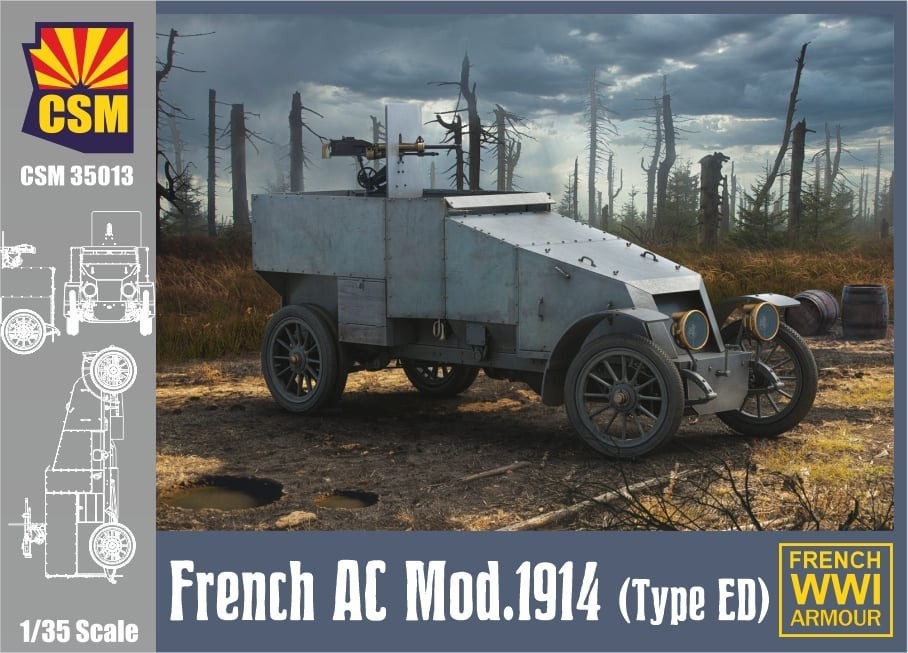 CSM35013  French Armored Car Modele 1914 (Type ED)