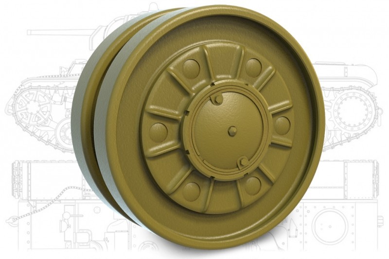 35221 KV Road Wheel Set (Reinforced, without Perforated, 1941)