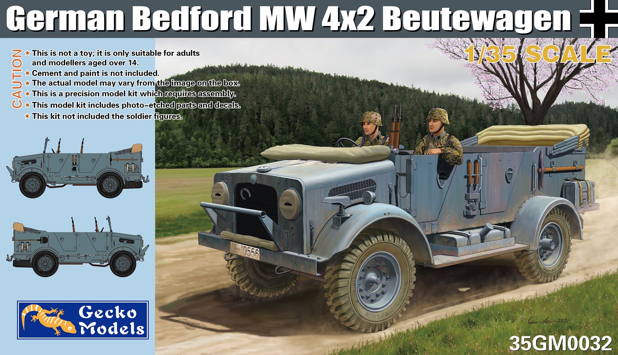35GM0032 - German Bedford MW 4x2 Beutewagen