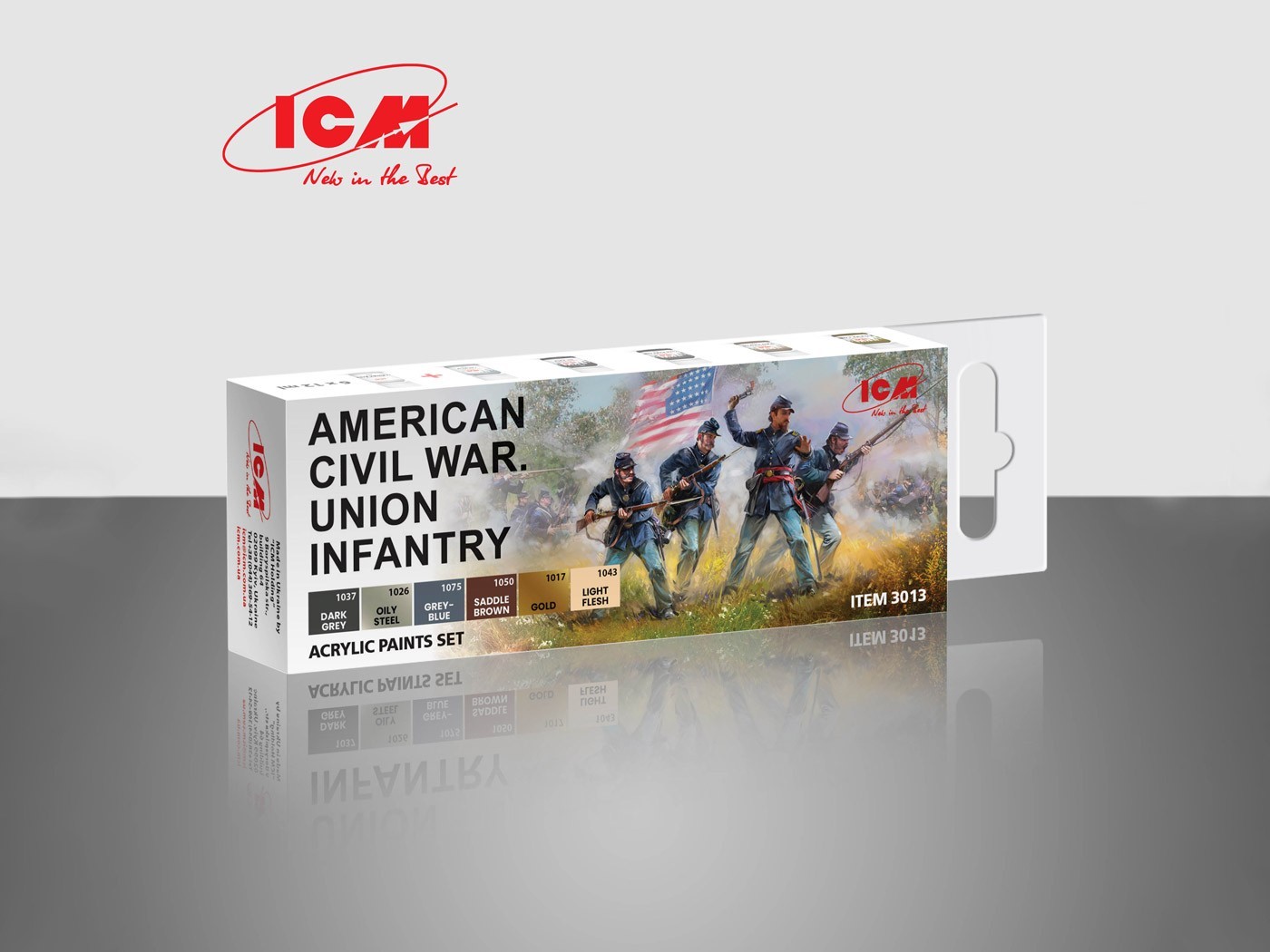 Acrylic paint set for American Civil War Union Infantry