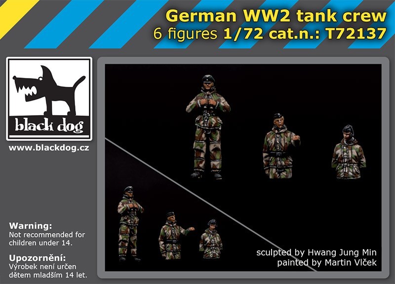 1/72 Germaan WW II tank crew