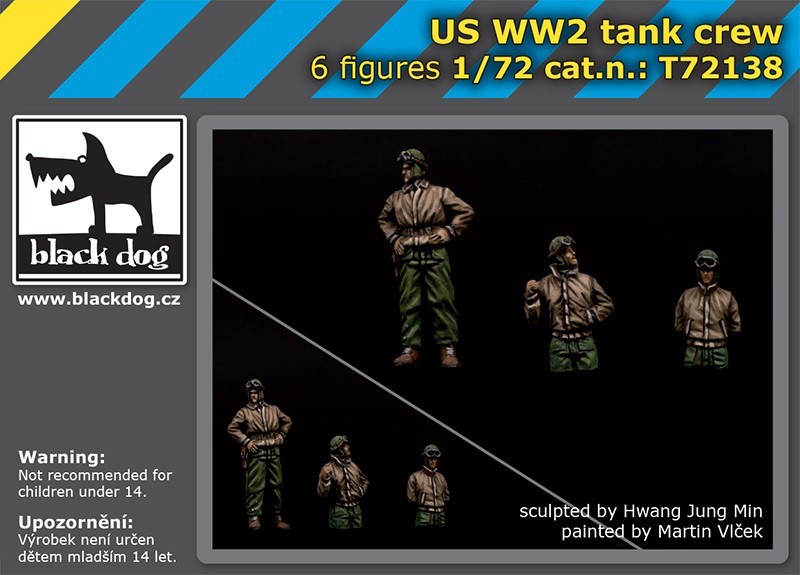 1/72 US WW II tank crew