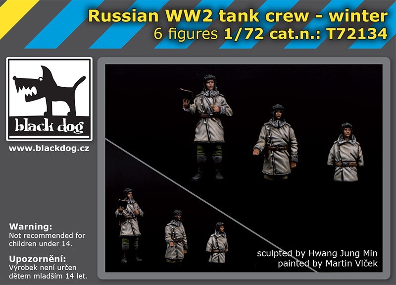 1/72 Russian WW II tank crew winter