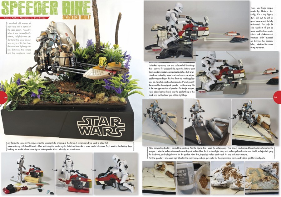 SPEEDER BIKE, scratch built scene by Allezander A. Dela Rueda.