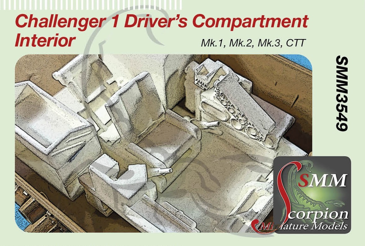 SMM3549 Challenger 1 Driver's Compartment Interior