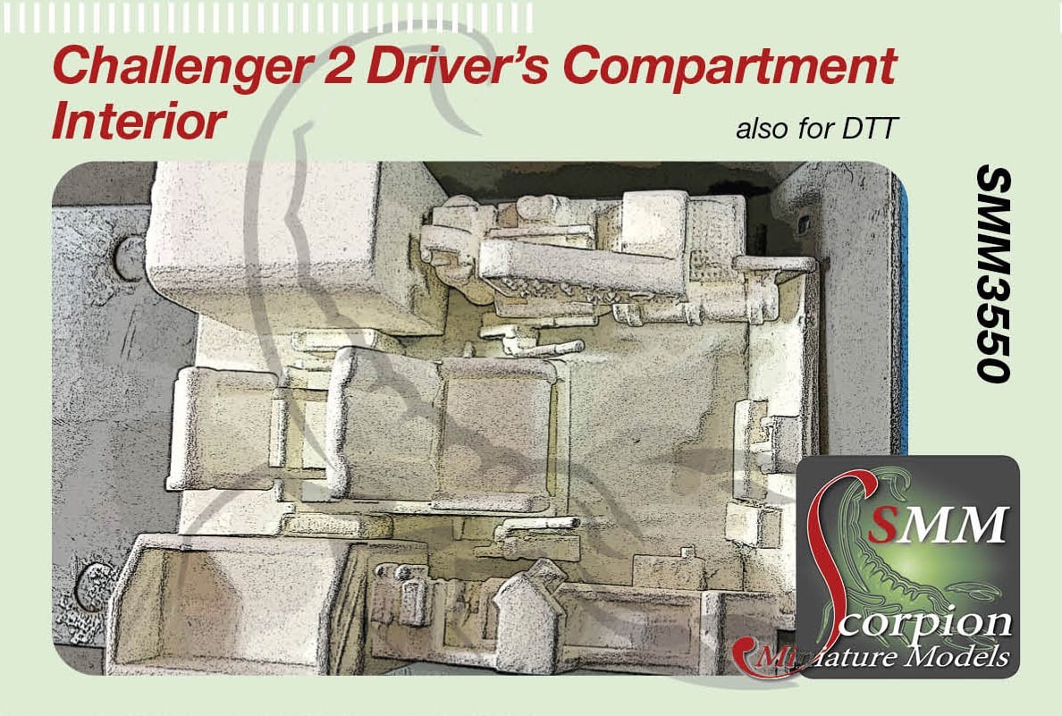 SMM3550 Challenger 2 Driver's Compartment Interior