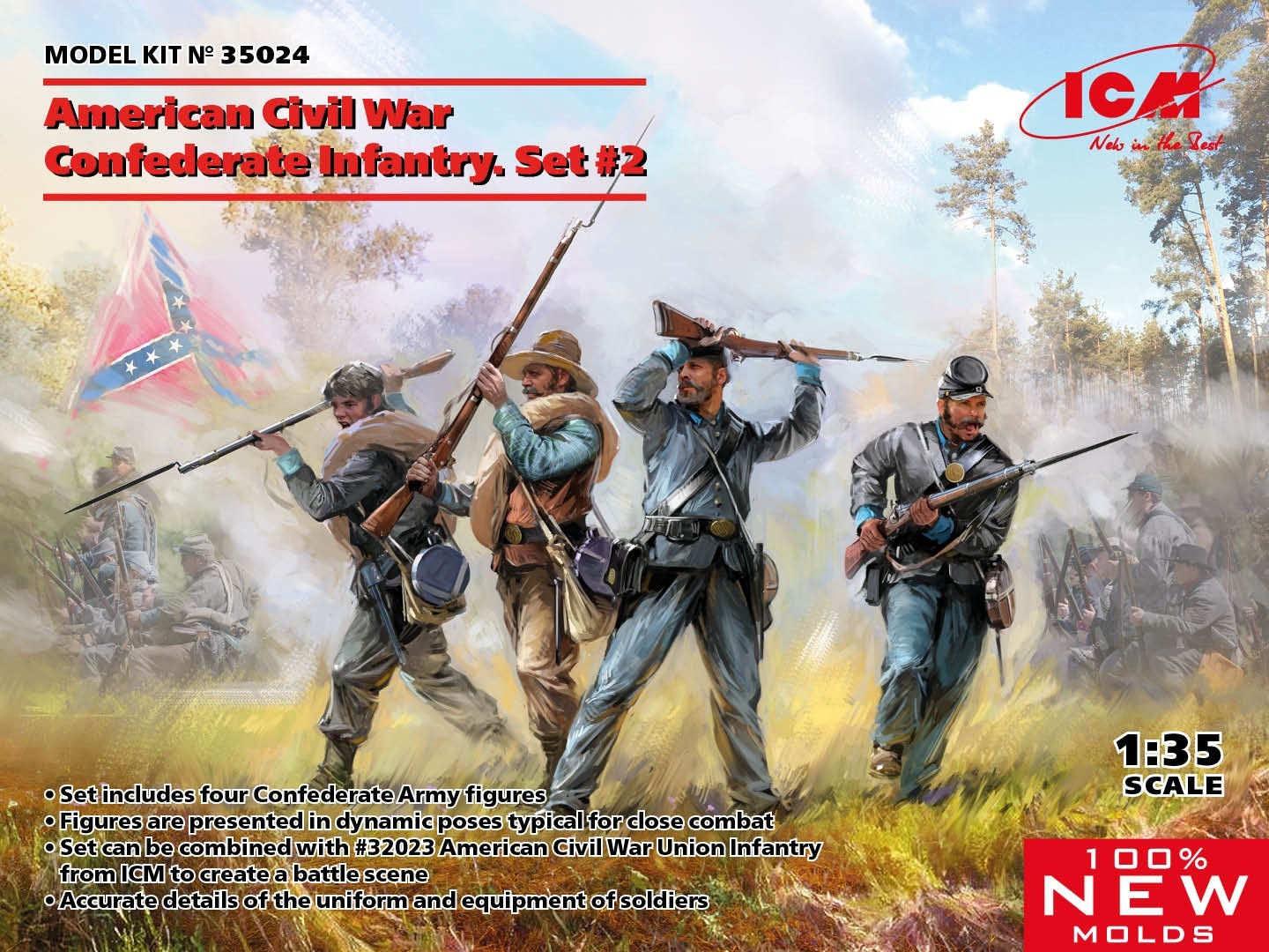 American Civil War Confederate Infantry (Set #2)
