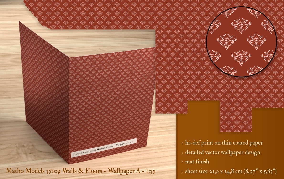 35109 Walls & Floors - Wallpaper A - 1:35