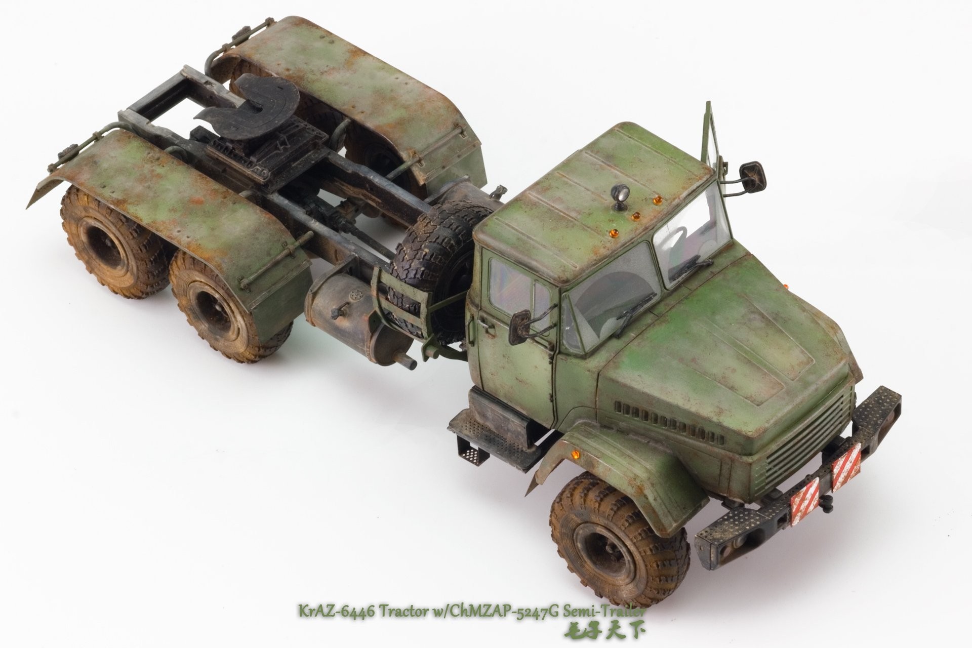 KrAZ 6446 Tractor w/ChMZAP-5247G Semi - Trailer 'Inspirations' by 