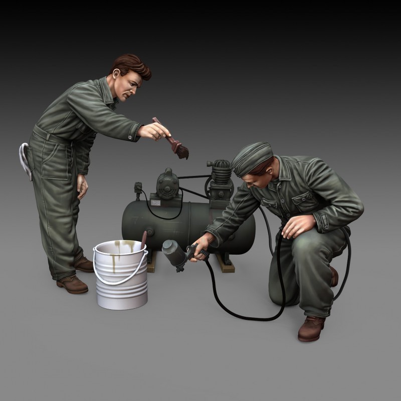 898 Soldiers painting (1/72 scale)