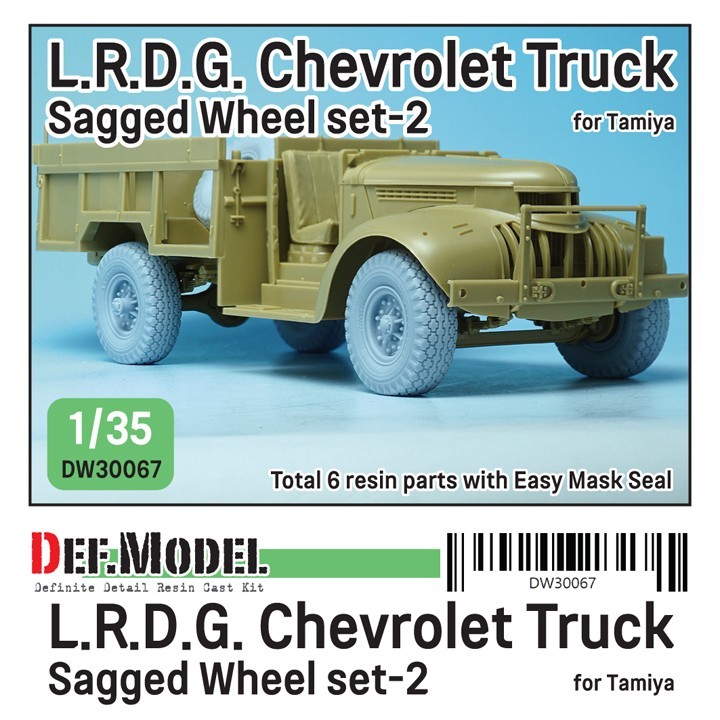 DW30067 British L.R.D.G. Chevrolet Truck Sagged wheel set (2)