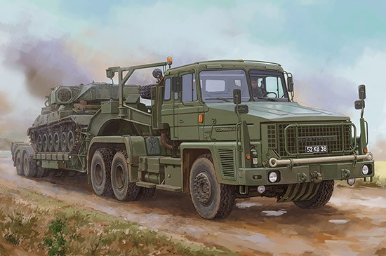 85527  Scammell Commander with 62 tonne Crane Fruehauf Semi-trailer (1:35)