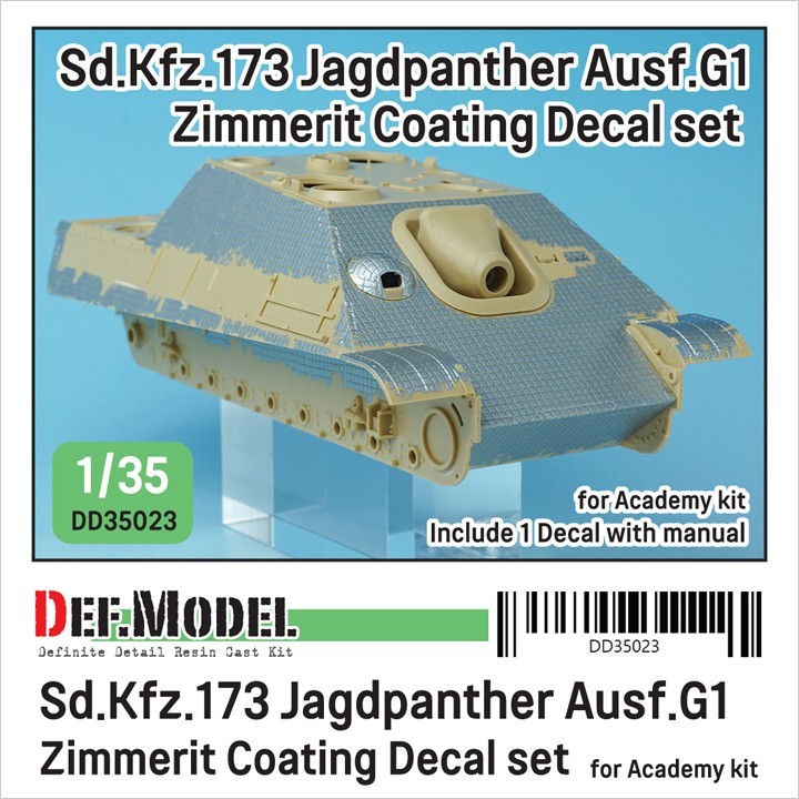 DD35023 Jagdpanther Ausf.G1 Zimmerit Coating Decal set