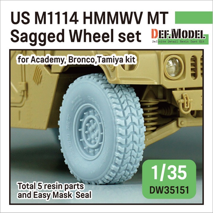 DW35151 US M1114 HMMWV MT Sagged wheel set