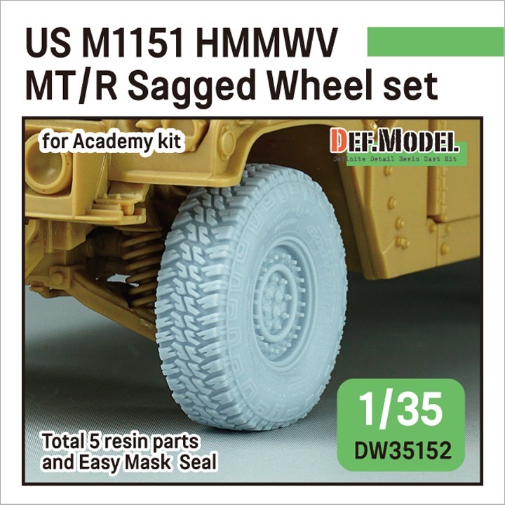 DW35152 US M1151 HMMWV MT/R Sagged wheel set