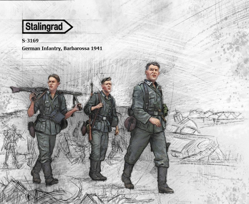 3169 - German Infantry, Barbarossa 1941 (3 figures)
